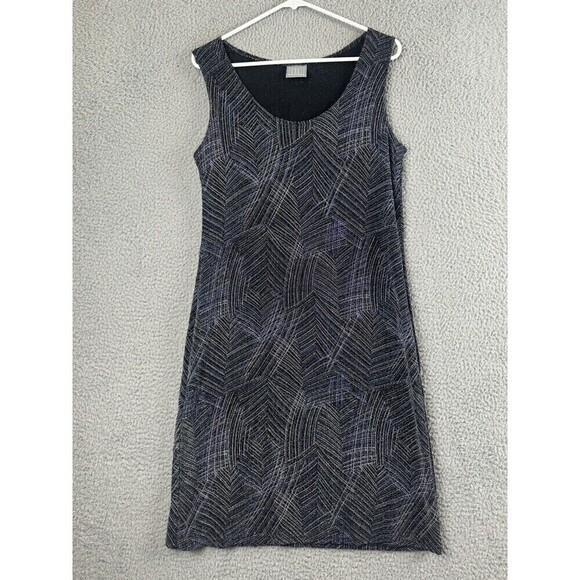 Vintage Rabbit Designs Dress Cardigan Set Womens 12M Blue Metallic Stretch USA - Picture 13 of 16